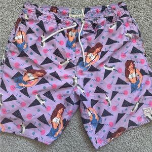 RSVLTS Kelly Kapowski Graphic Purple Shorts